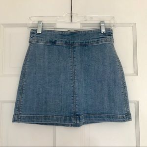 Forever 21 Jean Zip-up Mini Skirt